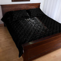 Skull Quilt Bed Set Death Angel Hold Skull - Wonder Print Shop