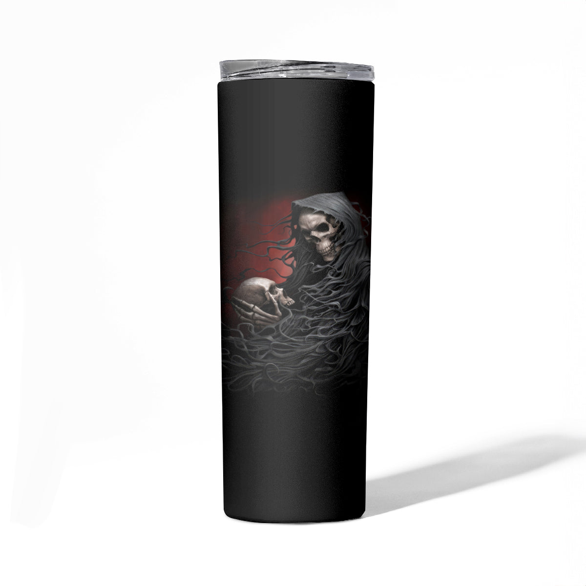 Skull Skinny Tumbler Death Angel Hold Skull - Wonder Print Shop