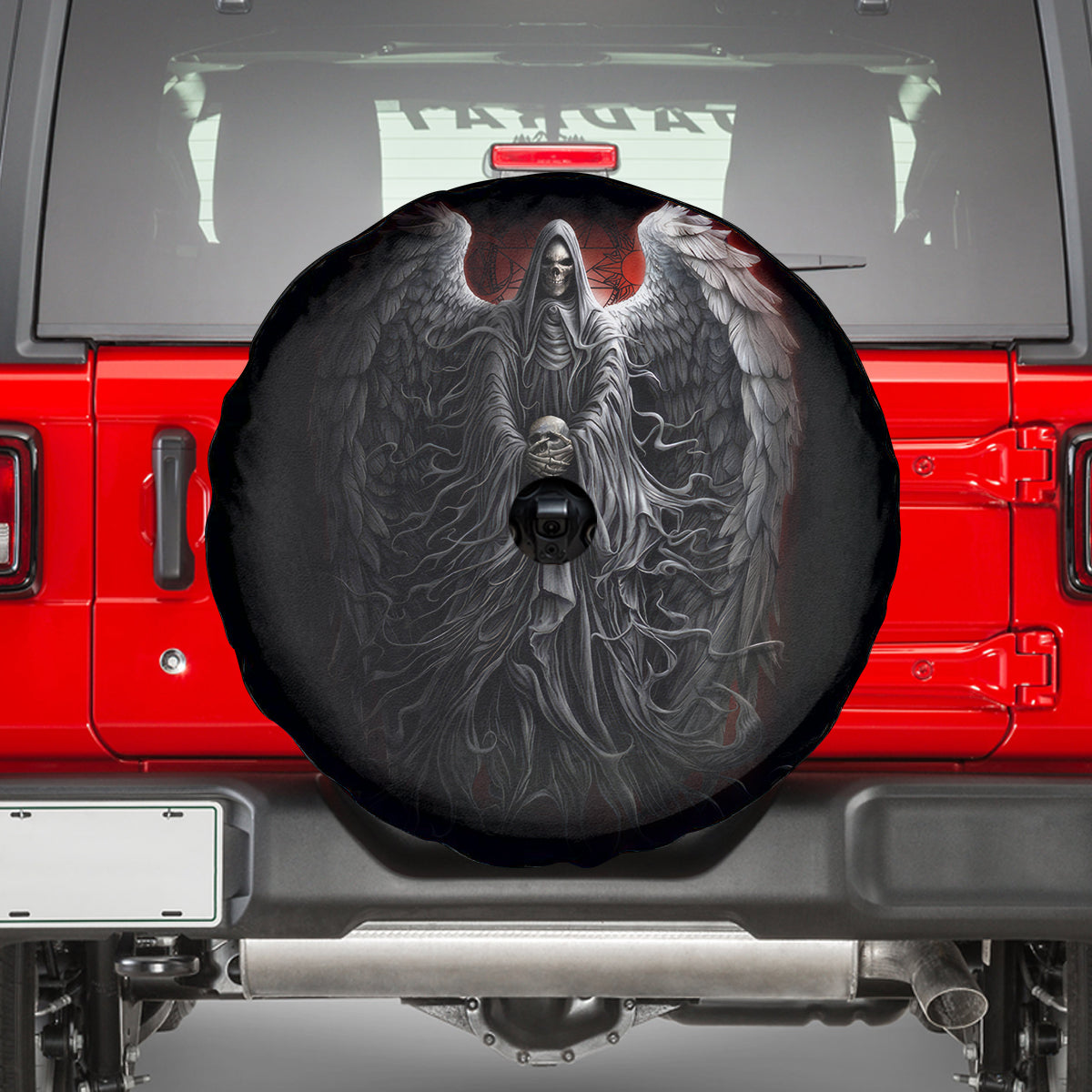 Skull Spare Tire Cover Death Angel Hold Skull - Wonder Print Shop