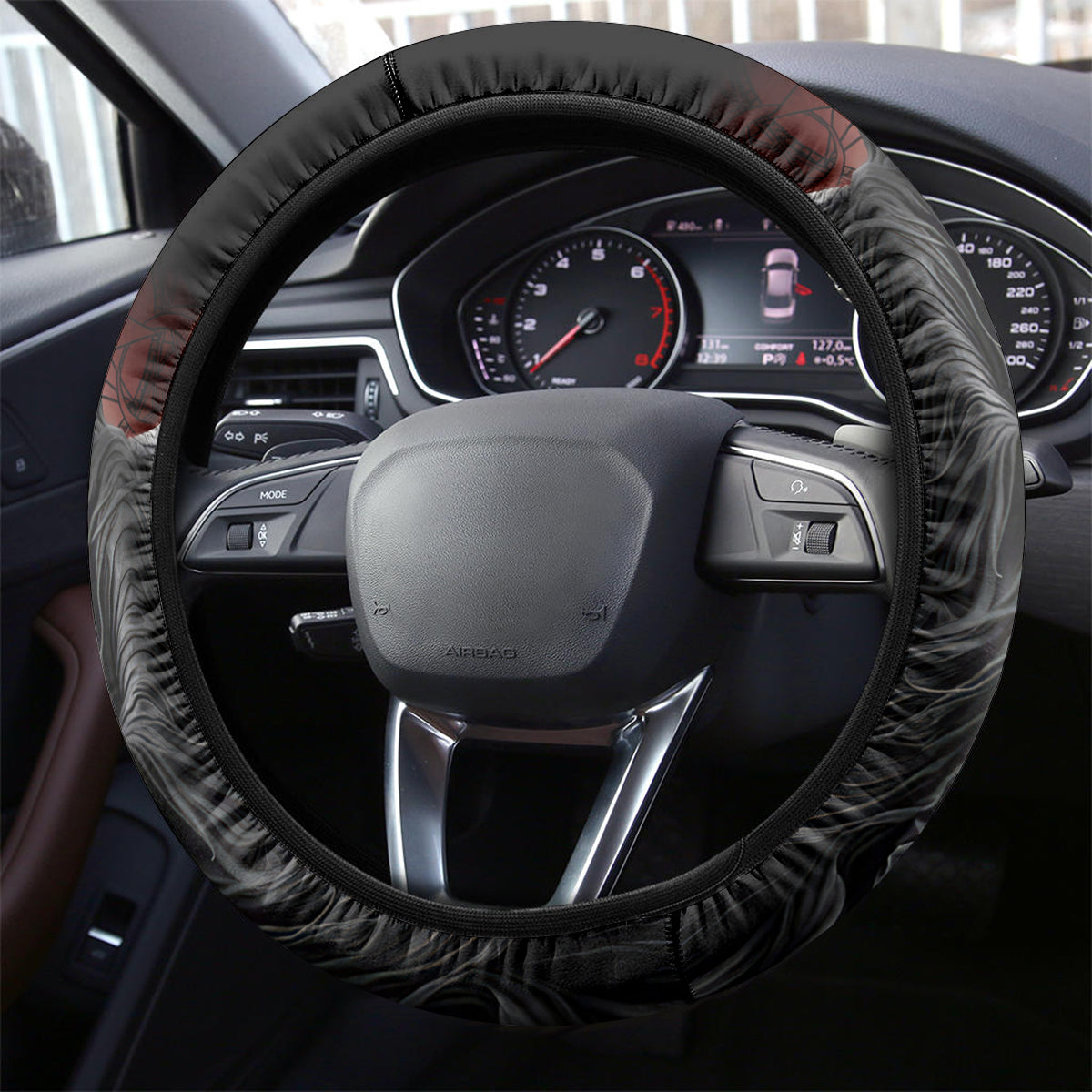 Skull Steering Wheel Cover Death Angel Hold Skull - Wonder Print Shop