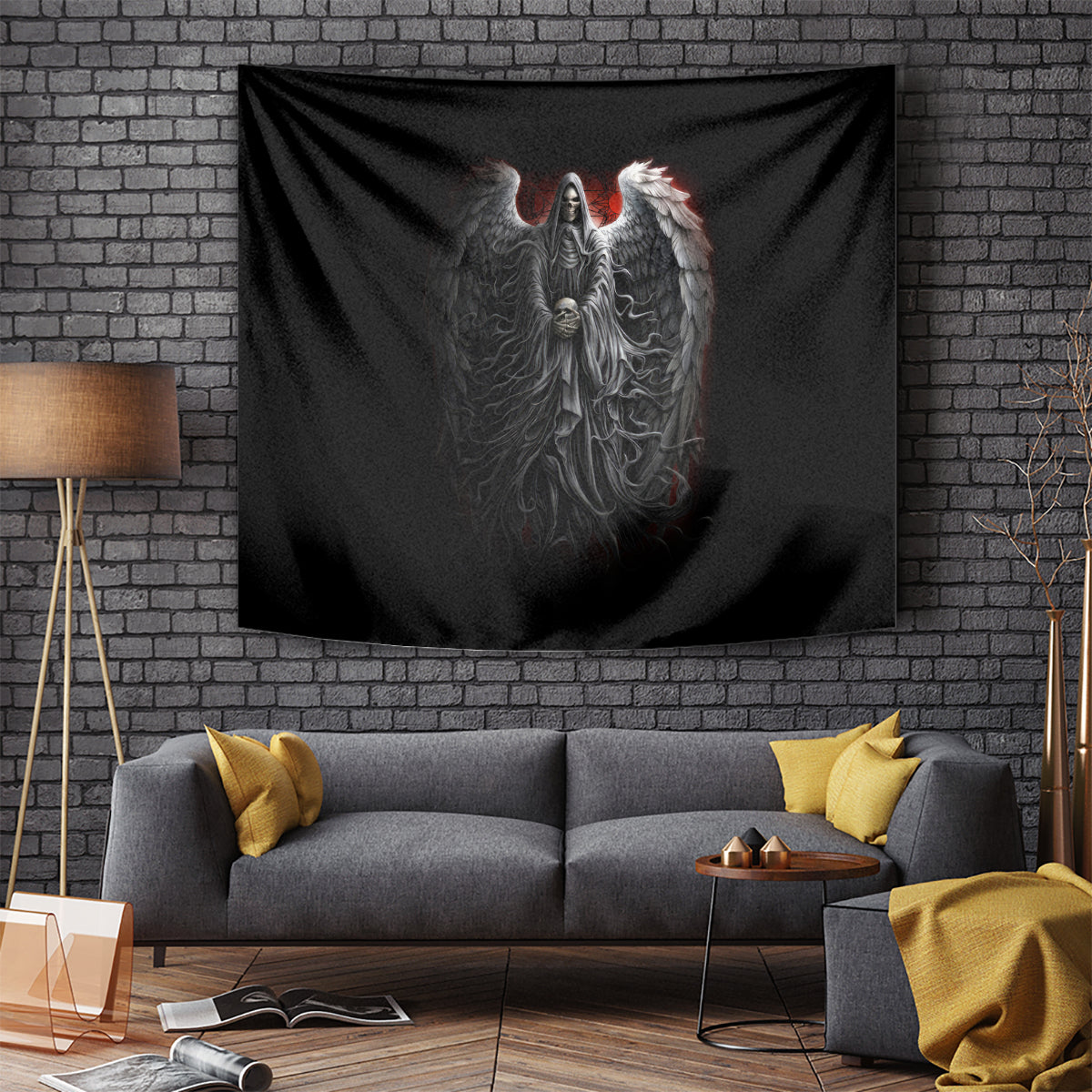 Skull Tapestry Death Angel Hold Skull - Wonder Print Shop