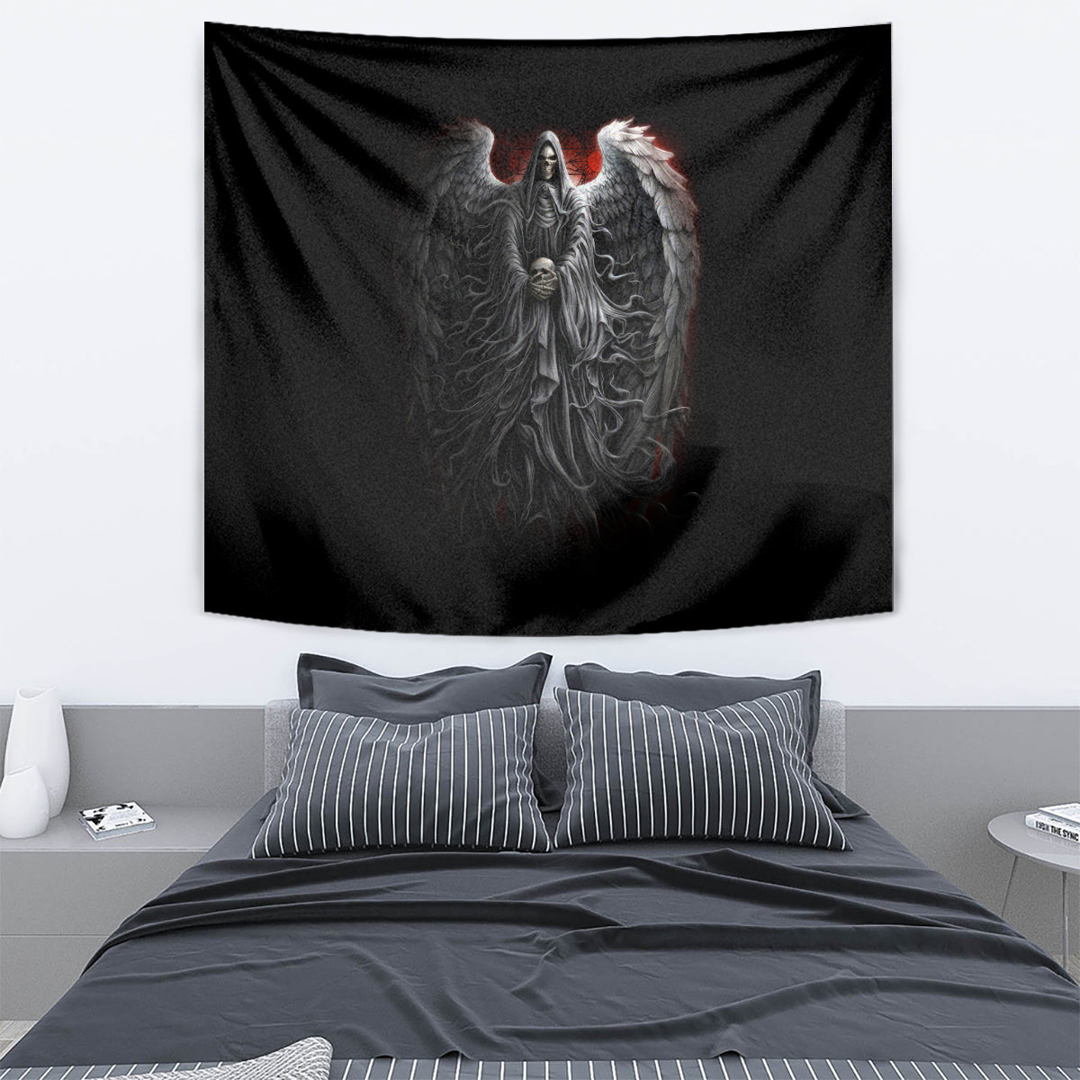Skull Tapestry Death Angel Hold Skull - Wonder Print Shop