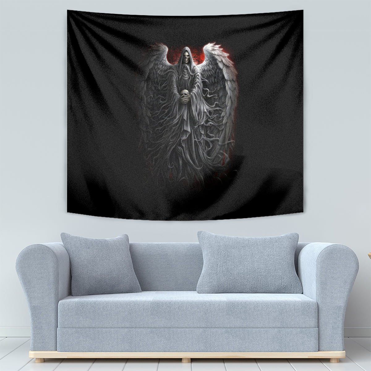 Skull Tapestry Death Angel Hold Skull - Wonder Print Shop