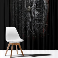 Skull Window Curtain Death Angel Hold Skull - Wonder Print Shop