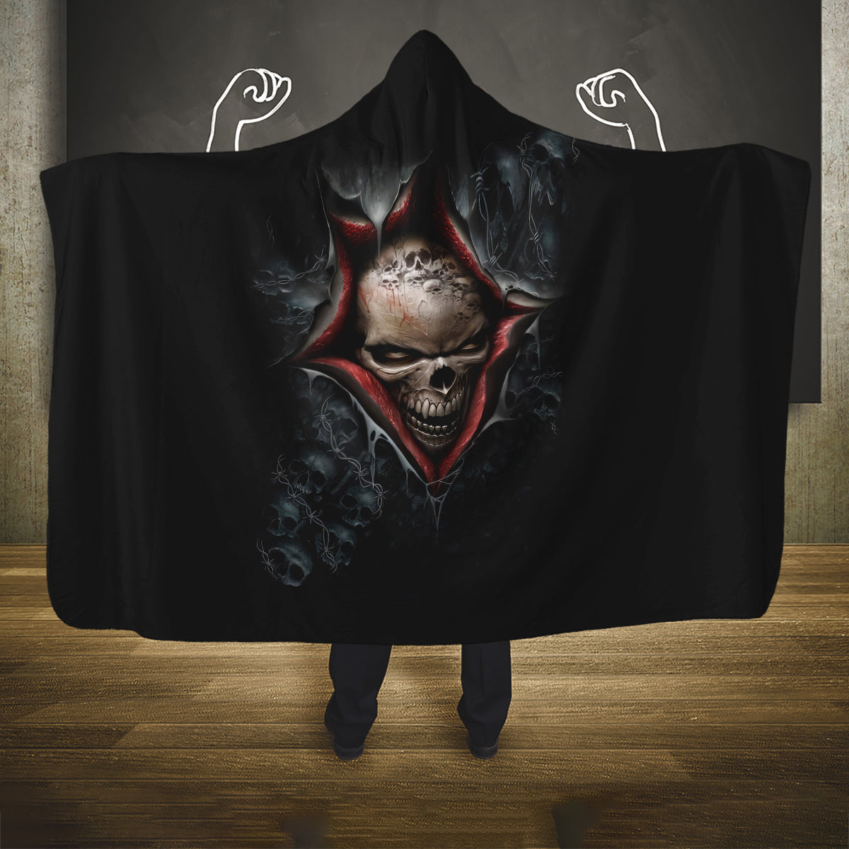 skull-hooded-blanket-skeleton-ripped-inside