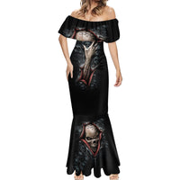 Skull Mermaid Dress Skeleton Ripped inside - Wonder Print Shop