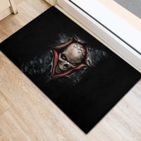 Skull Rubber Doormat Skeleton Ripped inside - Wonder Print Shop