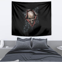 Skull Tapestry Skeleton Ripped inside - Wonder Print Shop