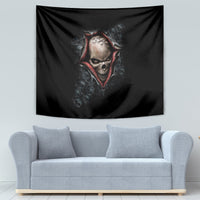 Skull Tapestry Skeleton Ripped inside - Wonder Print Shop
