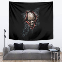 Skull Tapestry Skeleton Ripped inside - Wonder Print Shop
