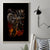 Flaming Skull Canvas Wall Art Death Angel Riding Motocycle - Wonder Print Shop
