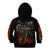 Flaming Skull Kid Hoodie Death Angel Riding Motocycle - Wonder Print Shop