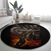 flaming-skull-round-carpet-death-angel-riding-motocycle