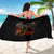 Flaming Skull Sarong Death Angel Riding Motocycle - Wonder Print Shop