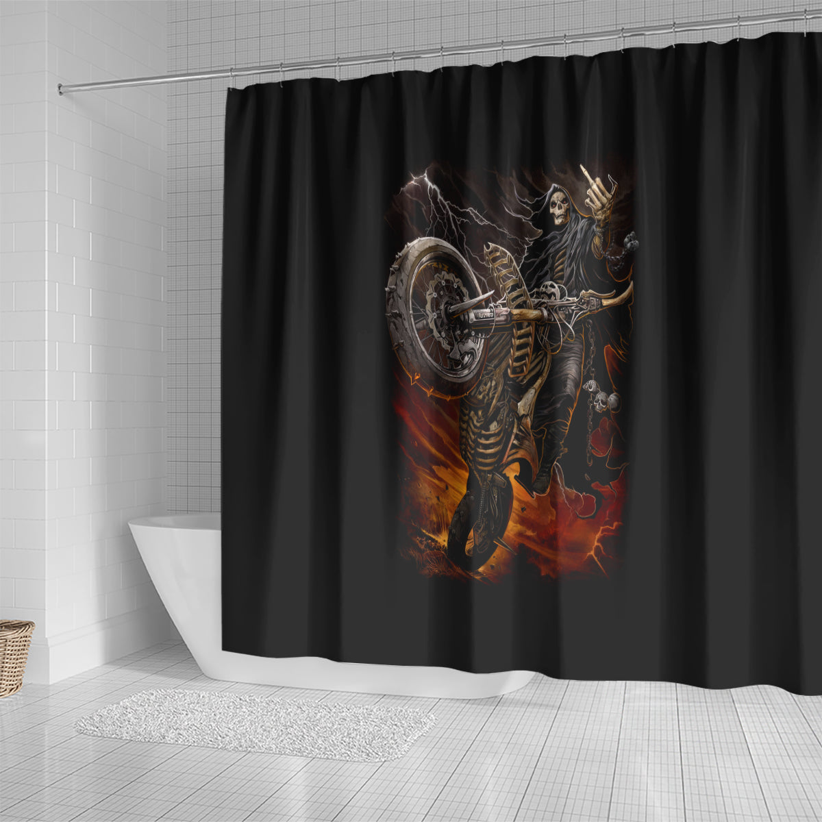 flaming-skull-shower-curtain-death-angel-riding-motocycle