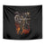 Flaming Skull Tapestry Death Angel Riding Motocycle - Wonder Print Shop