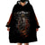 Flaming Skull Wearable Blanket Hoodie Death Angel Riding Motocycle - Wonder Print Shop