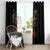 Flaming Skull Window Curtain Death Angel Riding Motocycle - Wonder Print Shop