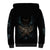 Grim Reaper Sherpa Hoodie The Ferryman Of The Underworld with Charon Skull Black - Wonder Print Shop