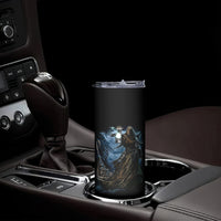 Grim Reaper Skinny Tumbler The Ferryman Of The Underworld with Charon Skull Black - Wonder Print Shop