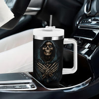 Grim Reaper Tumbler With Handle The Ferryman Of The Underworld with Charon Skull Black - Wonder Print Shop