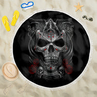 Skull Beach Blanket Cross Snake Bloody Skull - Wonder Print Shop