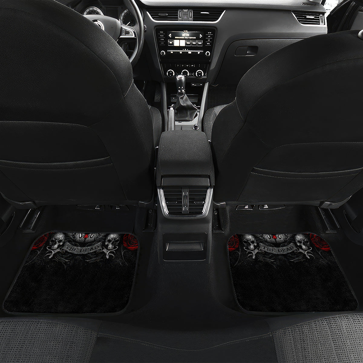Skull Car Mats Cross Snake Bloody Skull - Wonder Print Shop