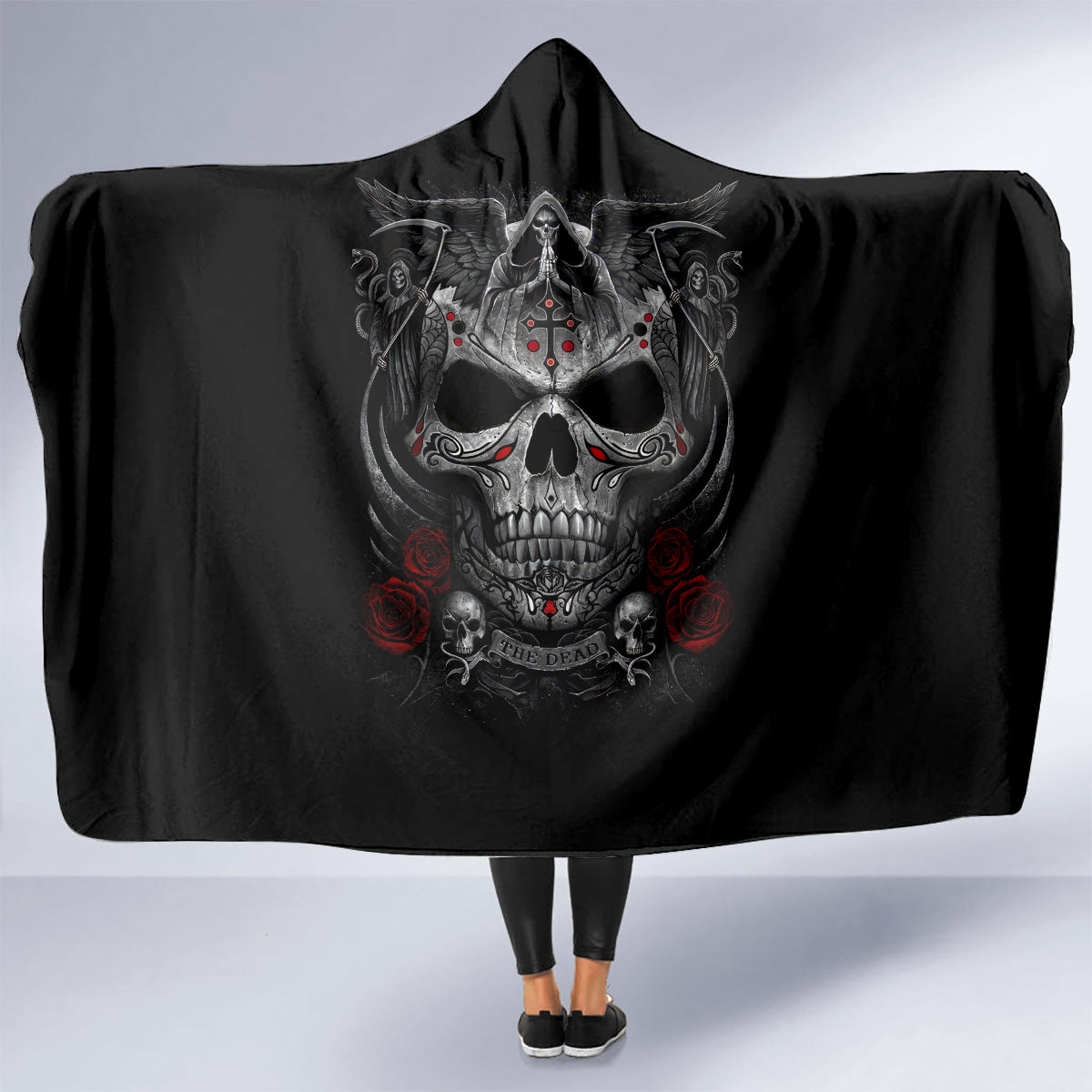 skull-hooded-blanket-cross-snake-bloody-skull