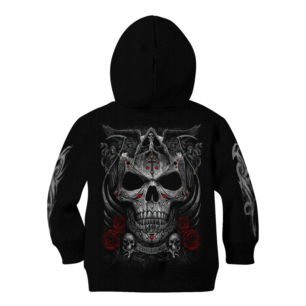 Skull Kid Hoodie Cross Snake Bloody Skull - Wonder Print Shop