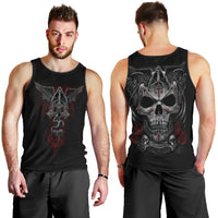 Skull Men Tank Top Cross Snake Bloody Skull DT01