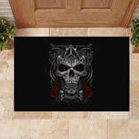 Skull Rubber Doormat Cross Snake Bloody Skull - Wonder Print Shop