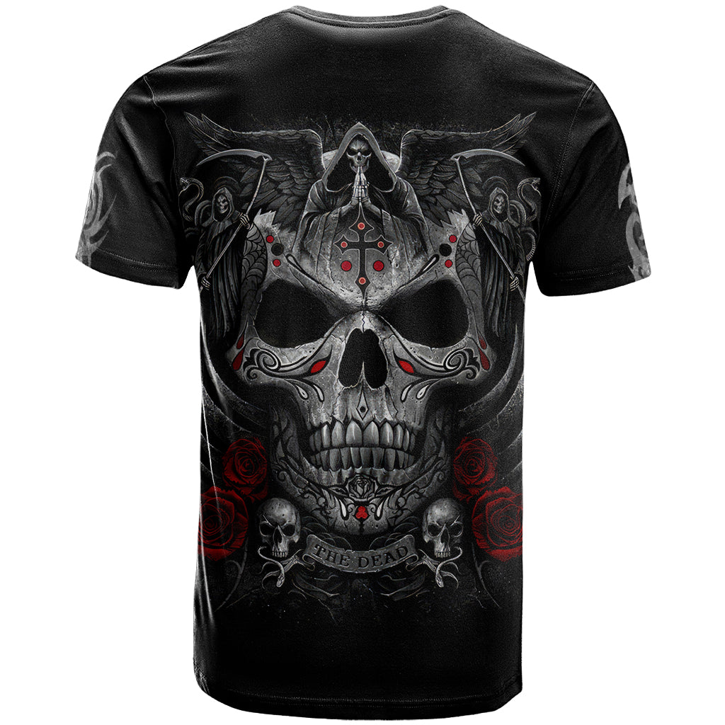 Skull T Shirt Cross Snake Bloody Skull - Wonder Print Shop