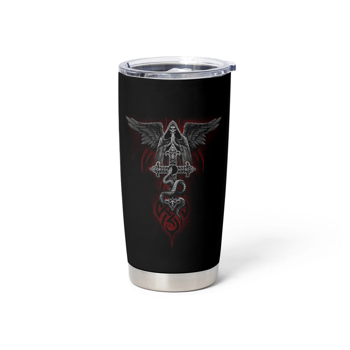 Skull Tumbler Cup Cross Snake Bloody Skull - Wonder Print Shop