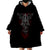 Skull Wearable Blanket Hoodie Cross Snake Bloody Skull - Wonder Print Shop