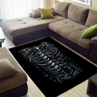 Skull Area Rug Skeleton Inside - Wonder Print Shop