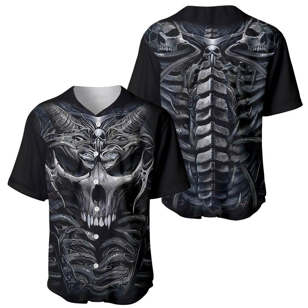 Skull Baseball Jersey Skeleton Inside - Wonder Print Shop