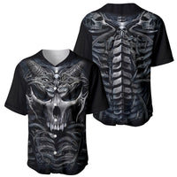Skull Baseball Jersey Skeleton Inside - Wonder Print Shop