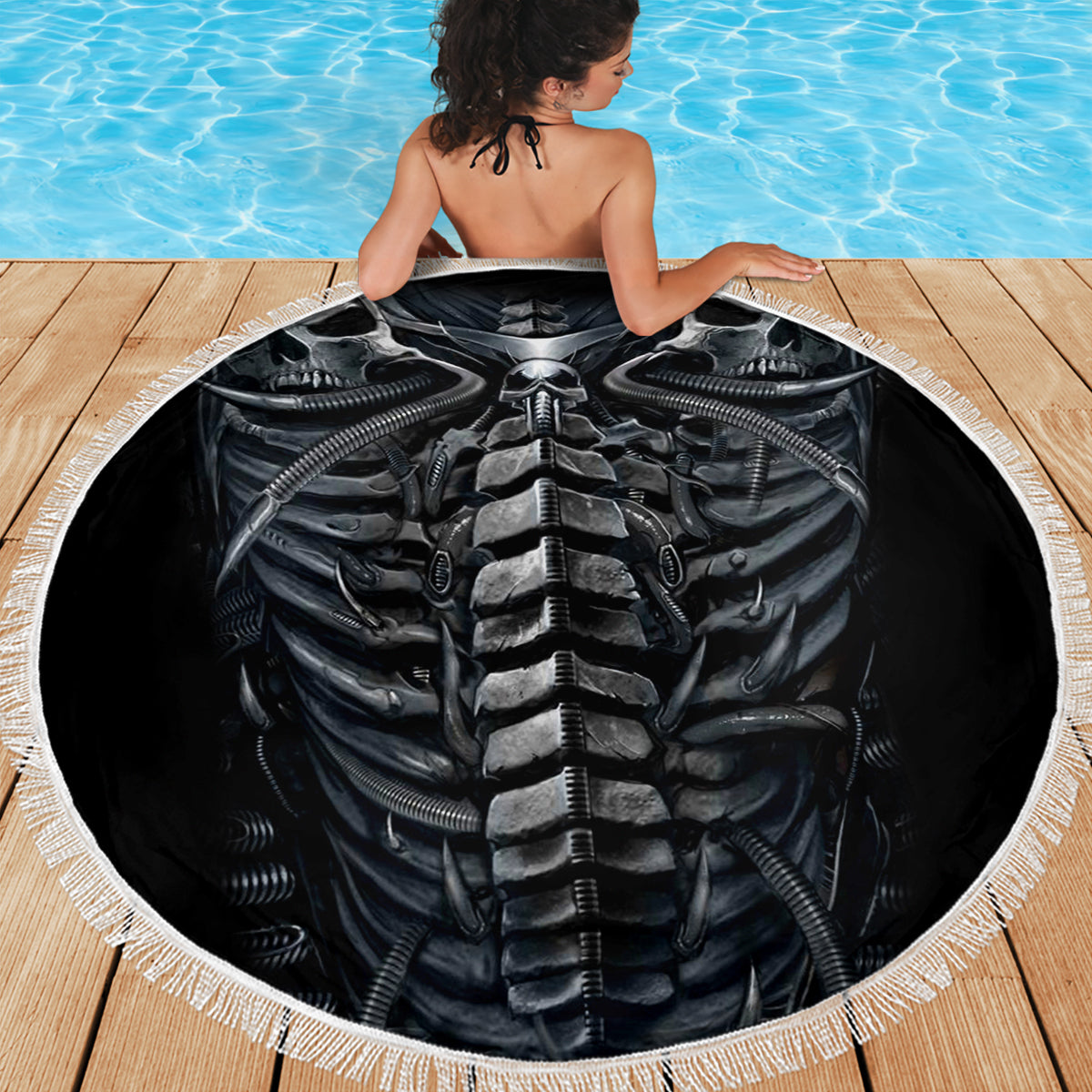 Skull Beach Blanket Skeleton Inside - Wonder Print Shop