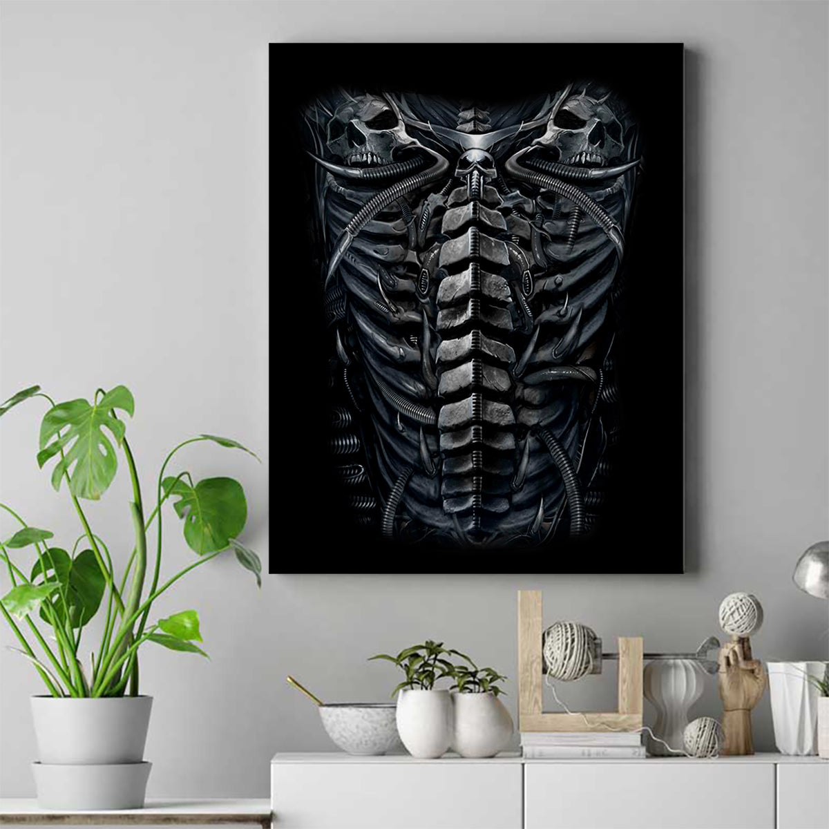 Skull Canvas Wall Art Skeleton Inside - Wonder Print Shop