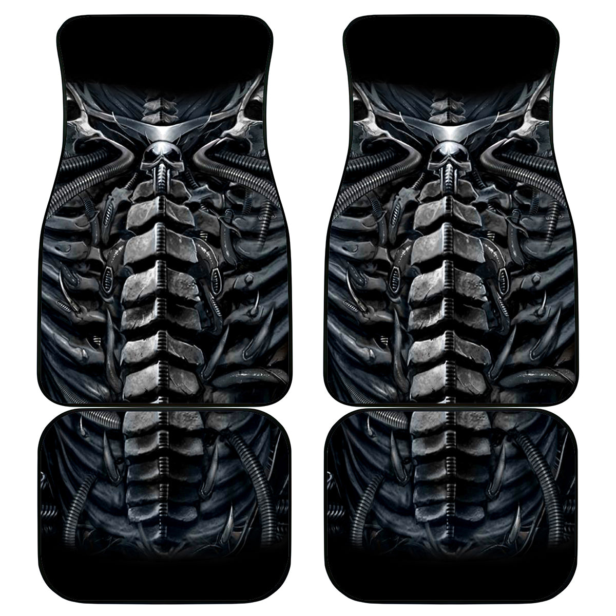 Skull Car Mats Skeleton Inside - Wonder Print Shop