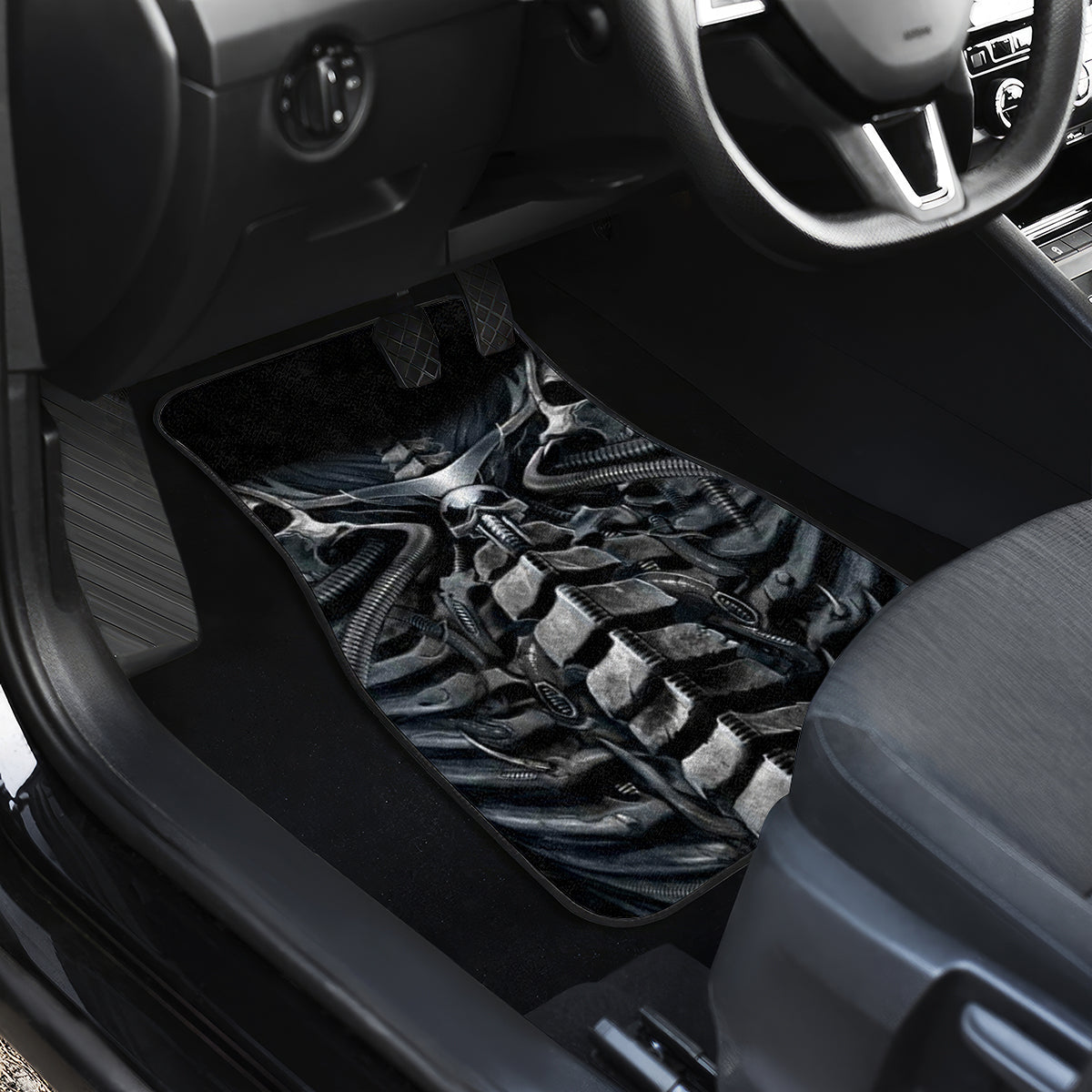 Skull Car Mats Skeleton Inside - Wonder Print Shop