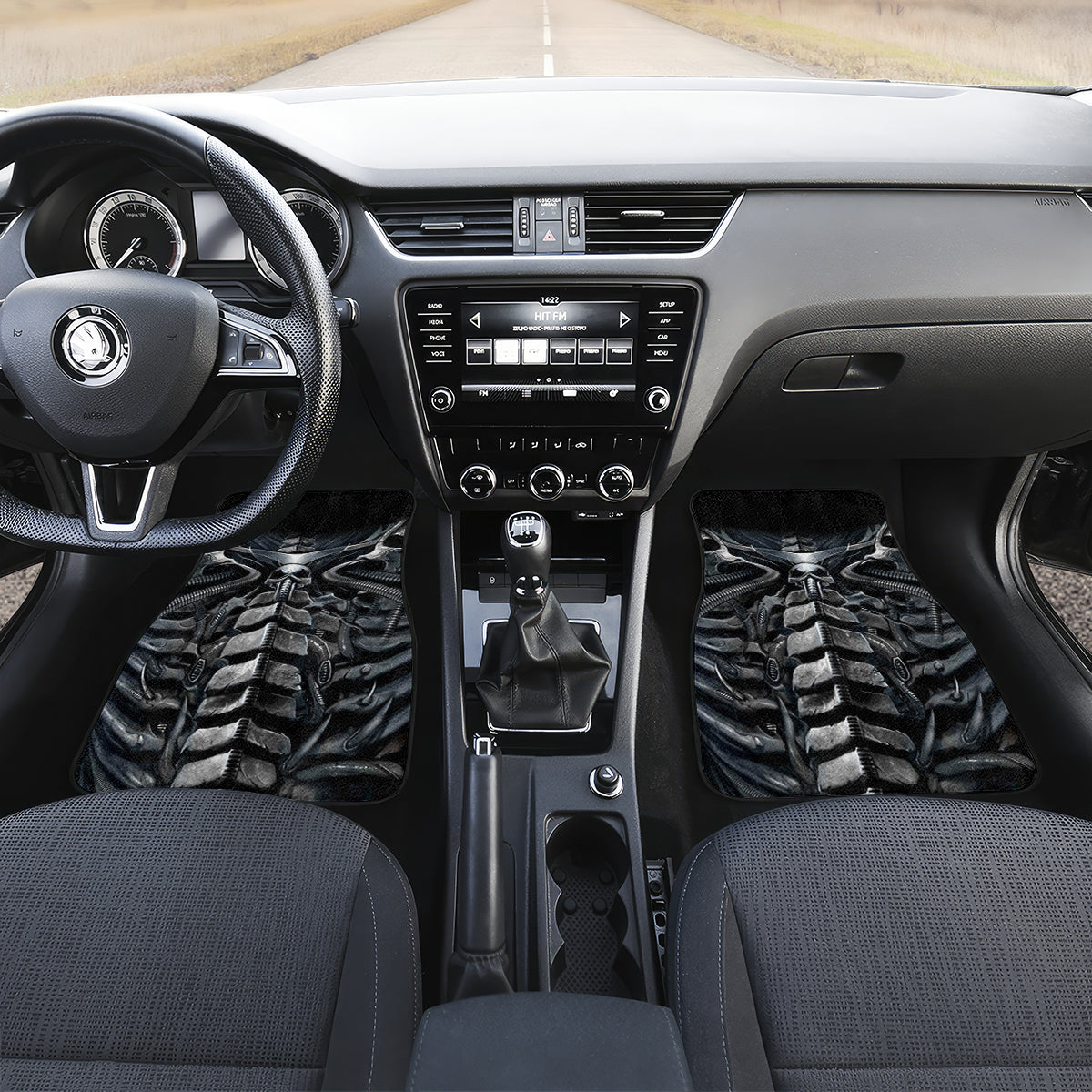 Skull Car Mats Skeleton Inside - Wonder Print Shop