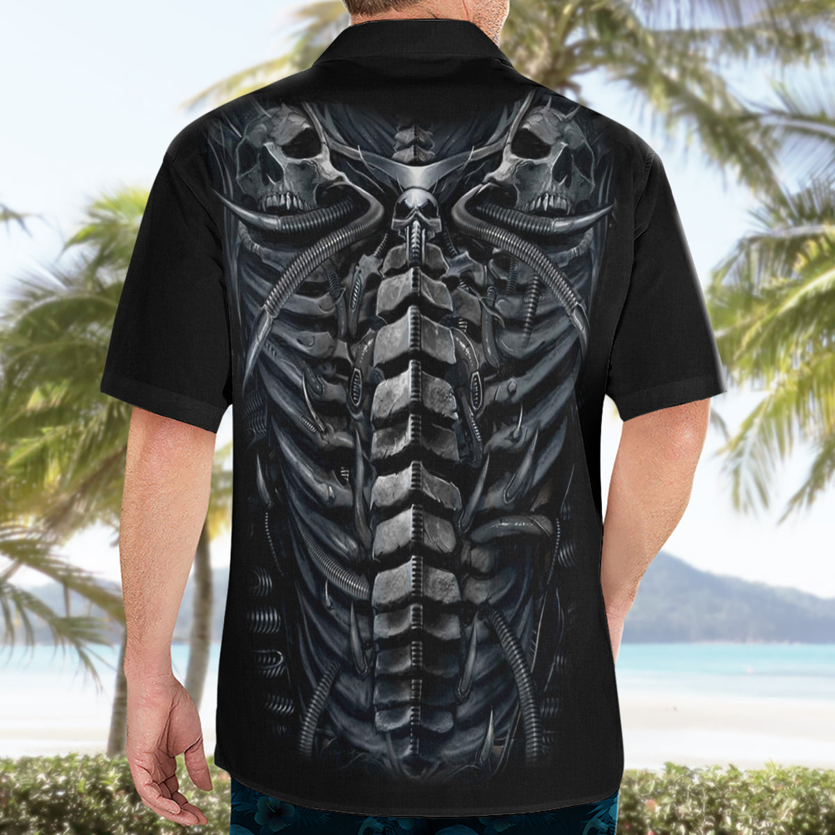 Skull Hawaiian Shirt Skeleton Inside - Wonder Print Shop