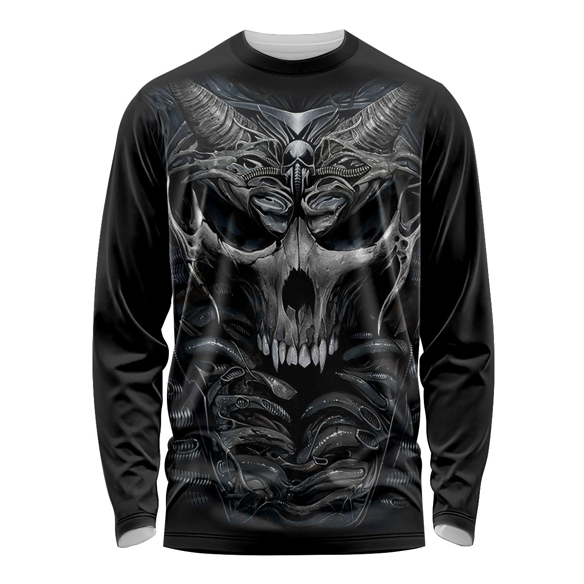 Skull Long Sleeve Shirt Skeleton Inside - Wonder Print Shop