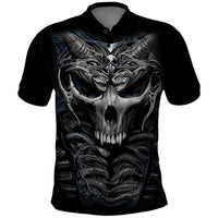 Skull Polo Shirt Skeleton Inside - Wonder Print Shop