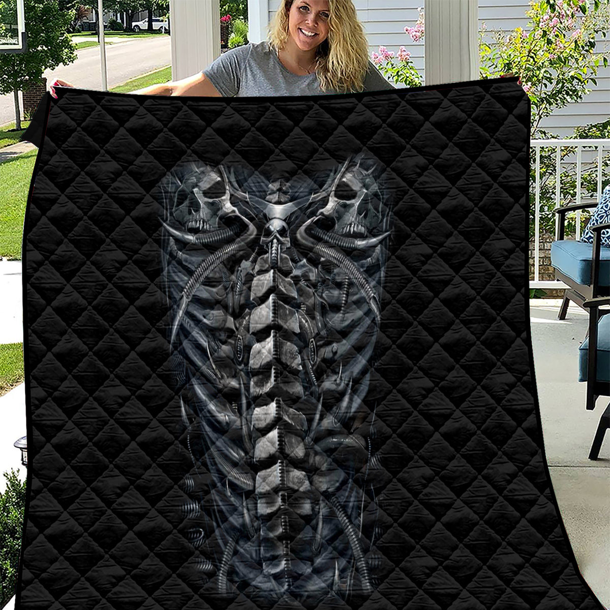 Skull Quilt Skeleton Inside - Wonder Print Shop