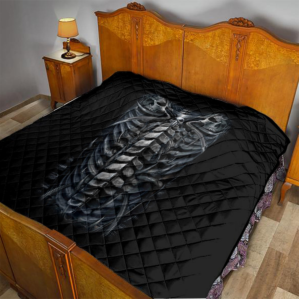 Skull Quilt Skeleton Inside - Wonder Print Shop