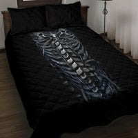 Skull Quilt Bed Set Skeleton Inside - Wonder Print Shop