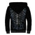 Skull Sherpa Hoodie Skeleton Inside - Wonder Print Shop