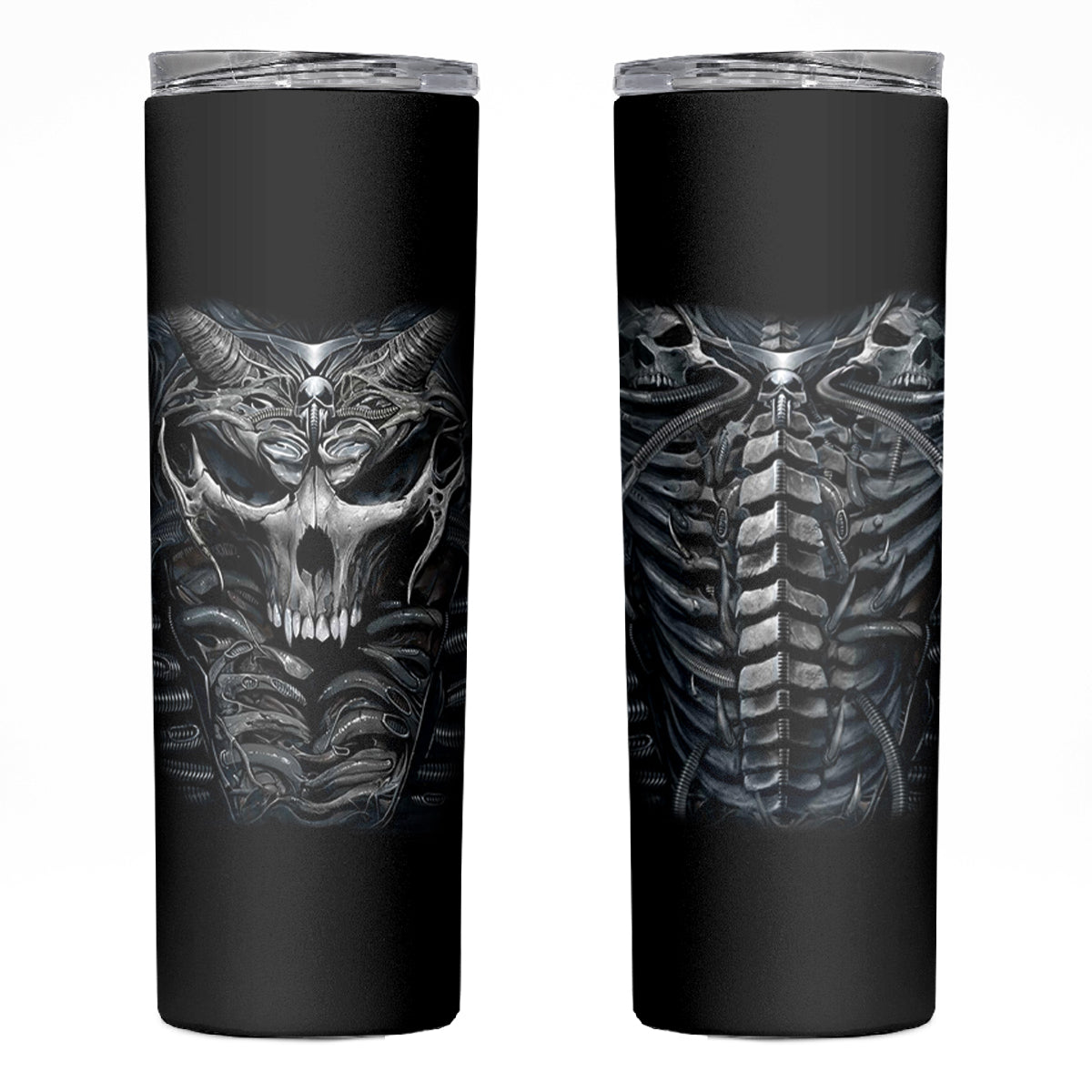 Skull Skinny Tumbler Skeleton Inside - Wonder Print Shop